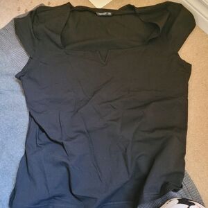 Black V-Neck T-Shirt